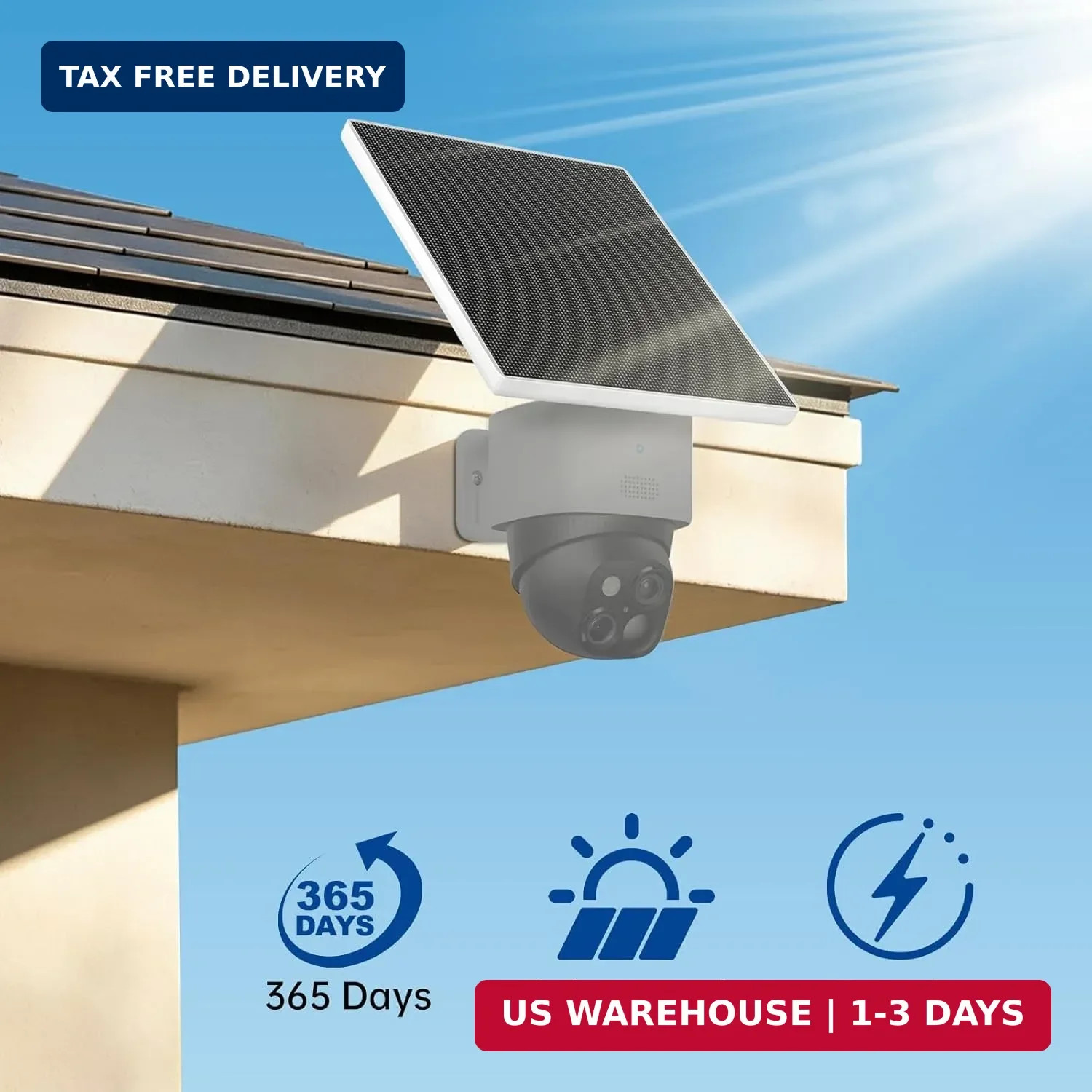 5W Solar Panel for eufy Security SoloCam S340, Higher Output Replacement for Ori