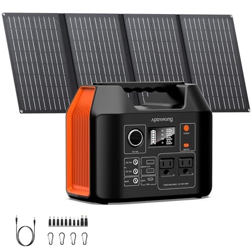 Solar Powered Generator 300W Portable with 40W Panel LiFePO4