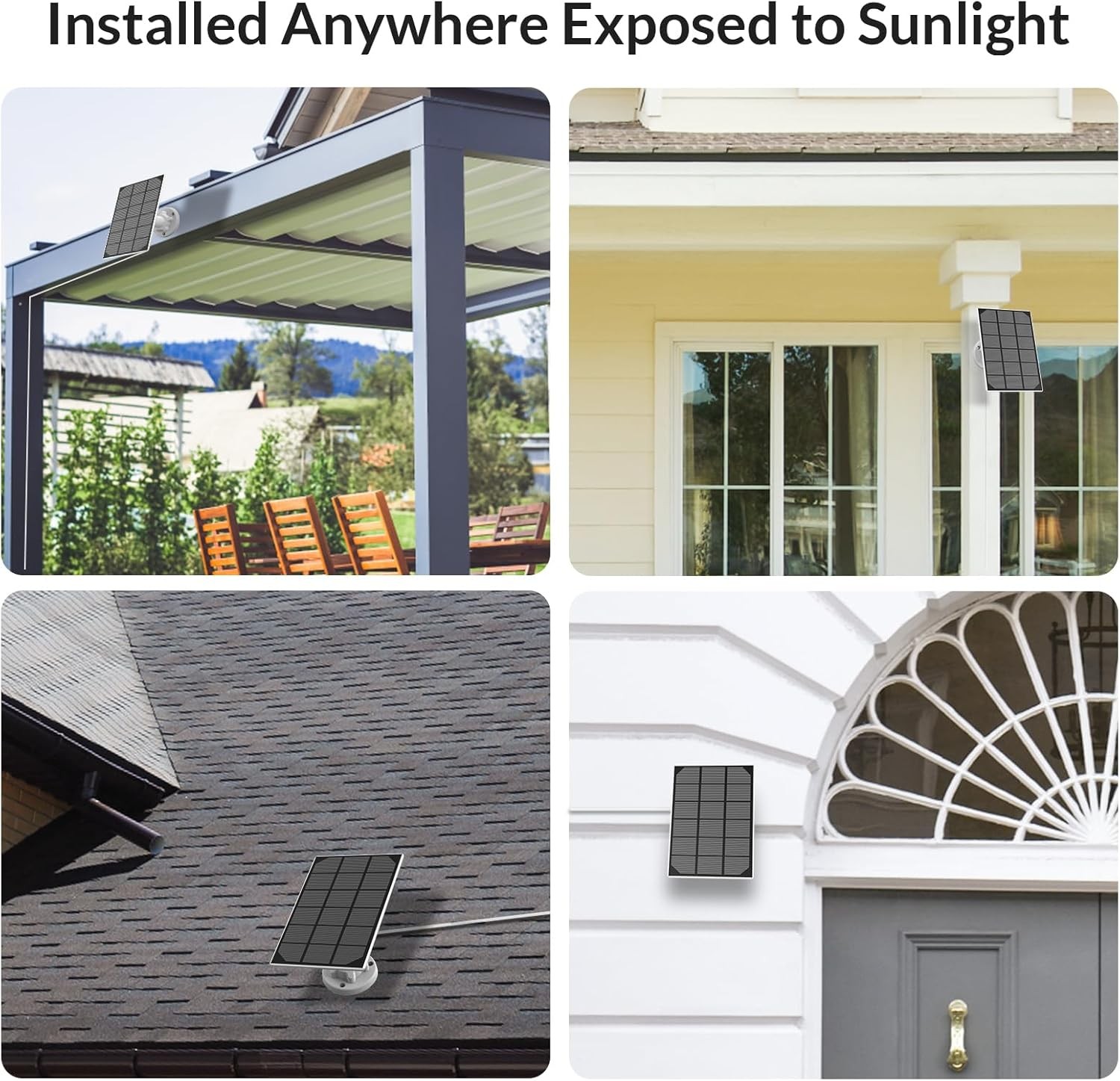 NETVUE USB Solar Panel Charger for Security Cameras