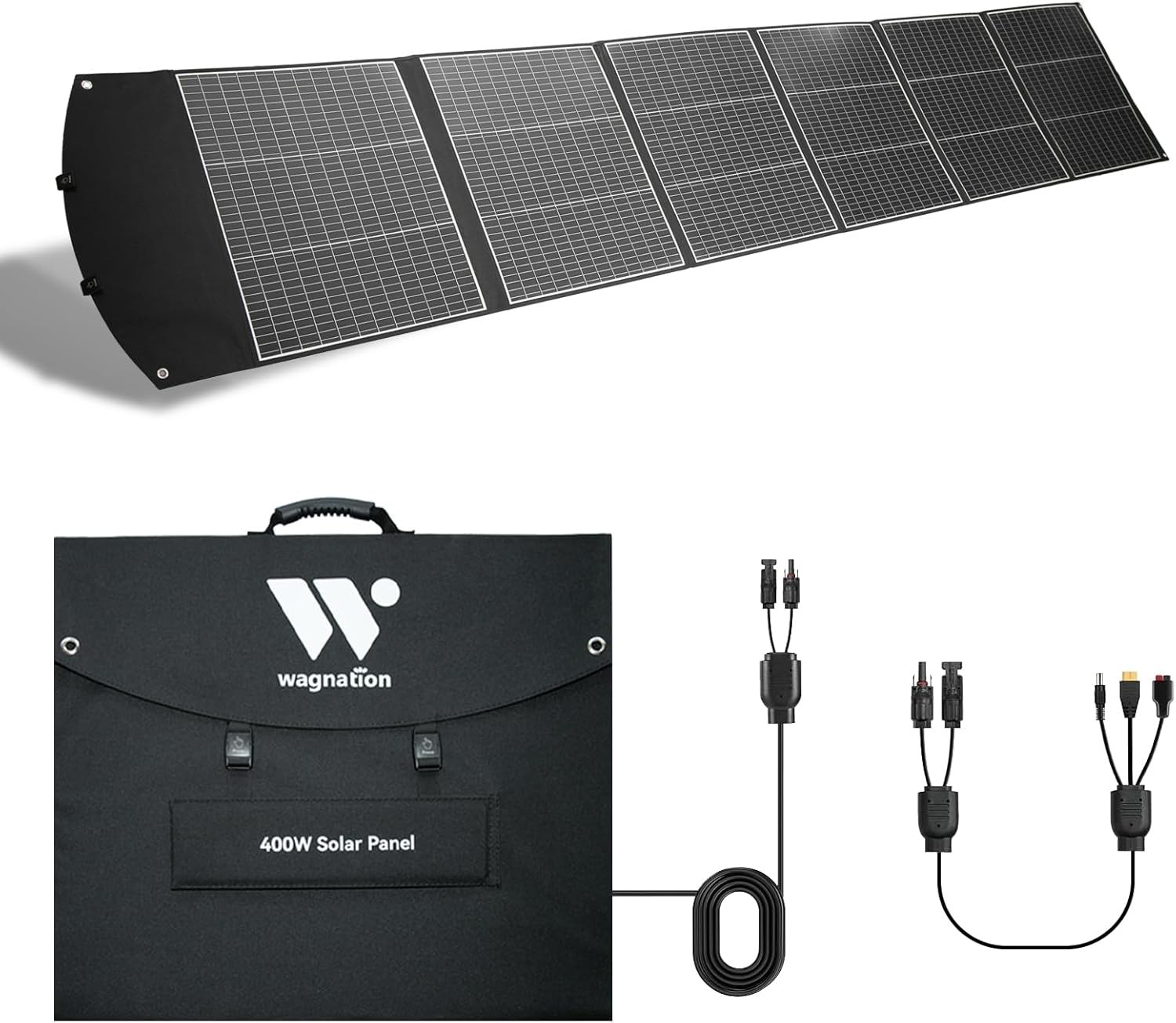 400W Portable Solar Panel Folding Charger Power with Kickstands Power Station