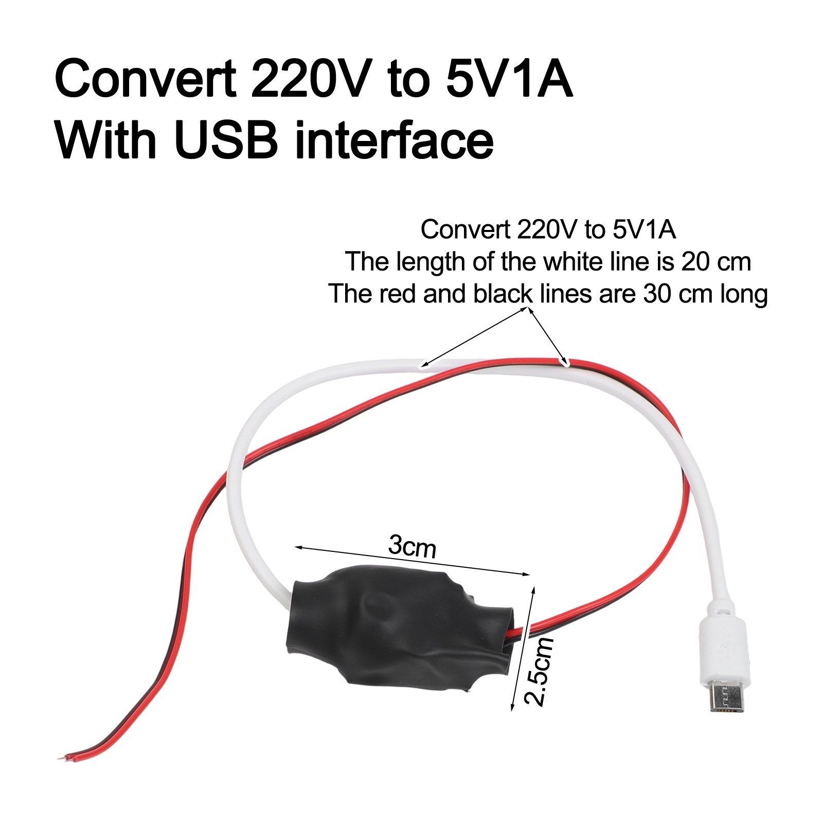 Compact 220V to 5V 1A Adapter for Wireless Camera with Safety Features