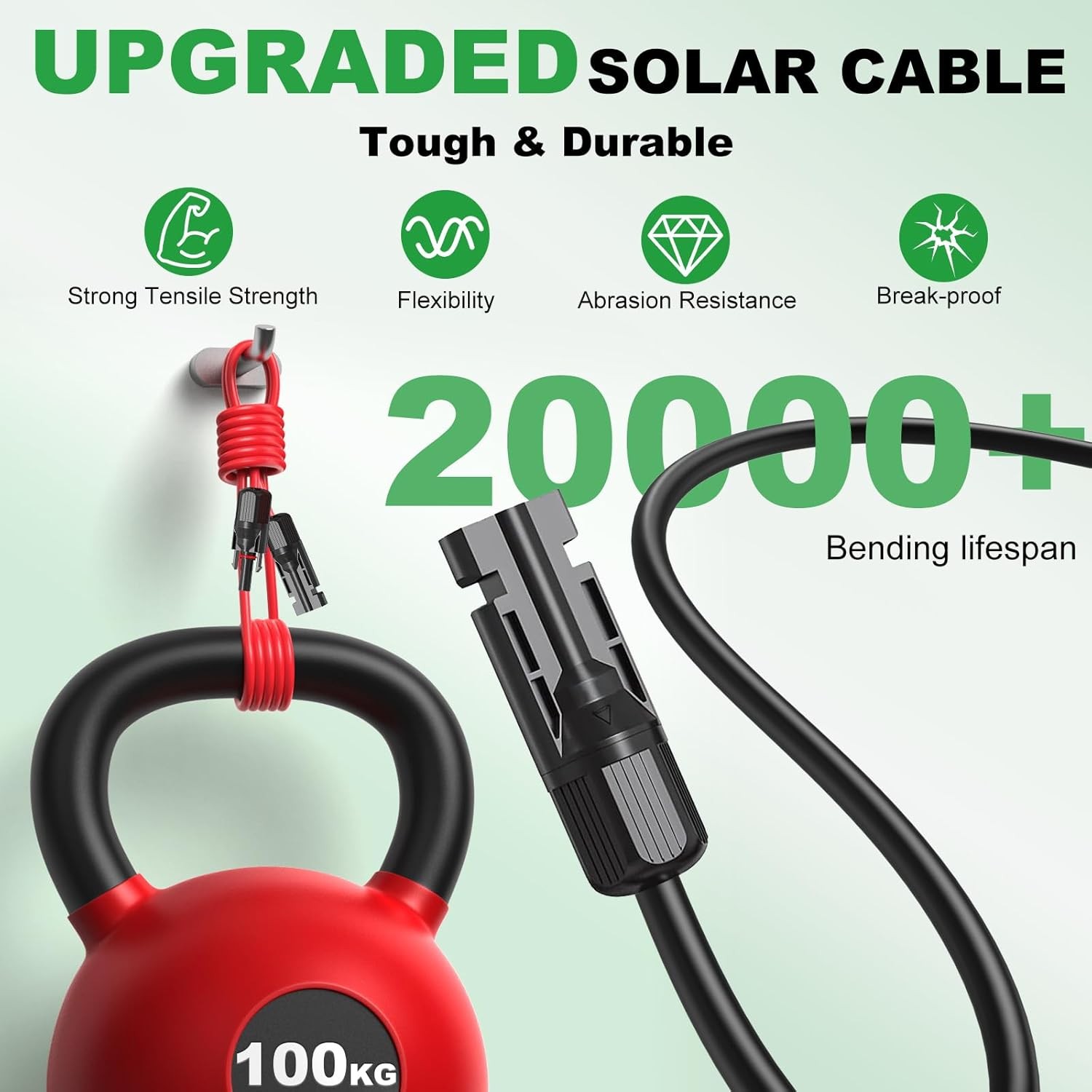 Oududianzi Solar Extension Cable 100FT 10AWG Tinned