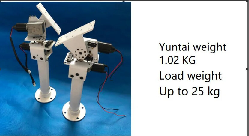 DC Dual-Axis Pan-tilt Solar Tracking Monitoring Robot Large Load X/ Y-axis