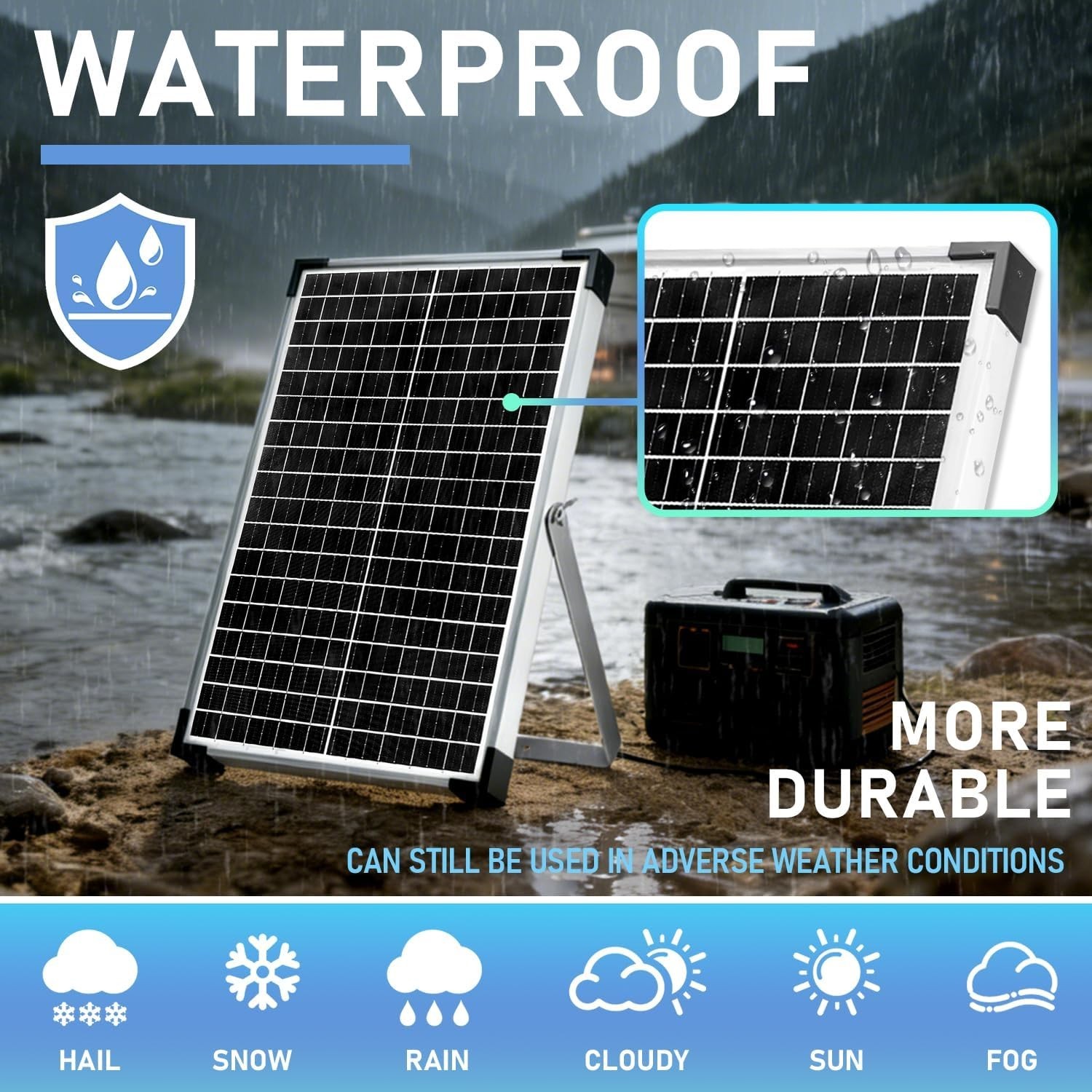 12V Solar Battery Charger 30W Solar Panel Kit | with 10A PWM Charge Controlle…