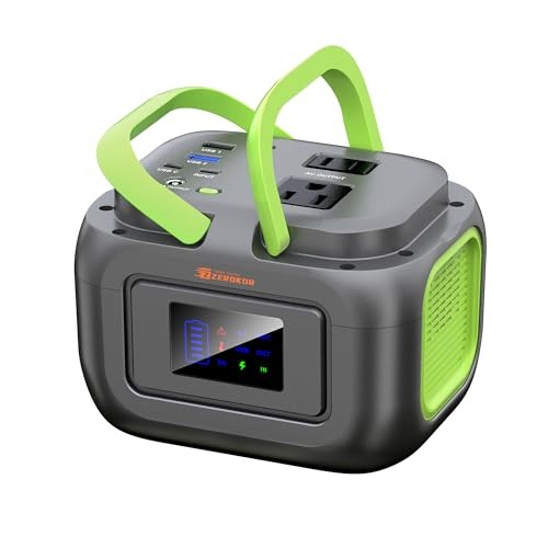 Portable Power Station 120W, 97.6Wh Backup Battery Solar Power Bank Green