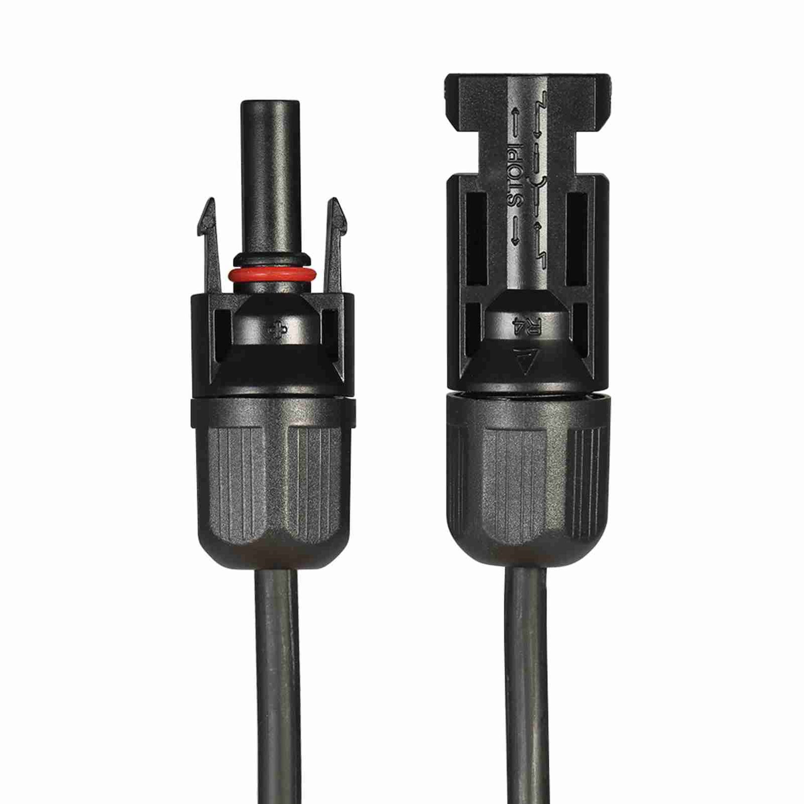 10AWG Solar Extension Cable 10ft Black +10ft Red