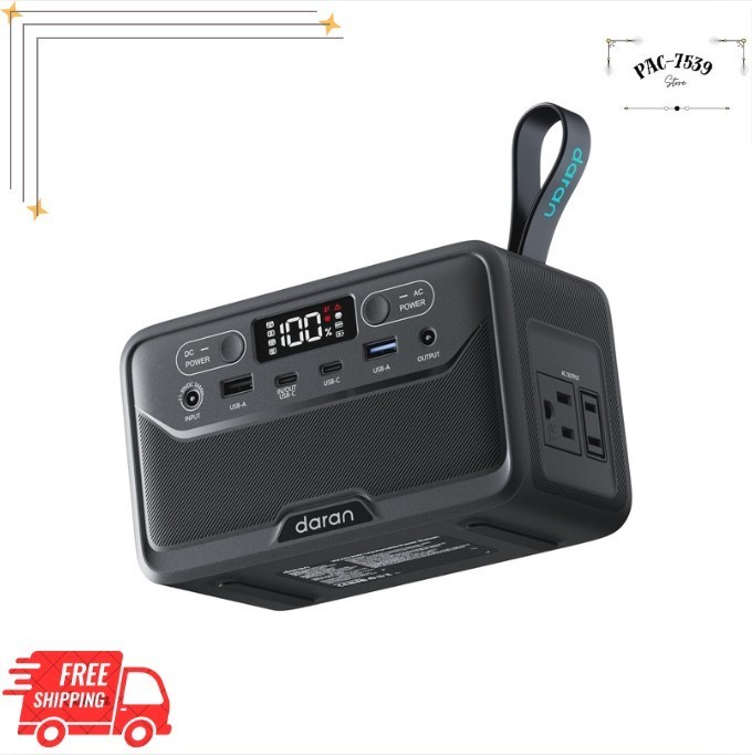 Portable Power Station 89.6Wh, 100W AC