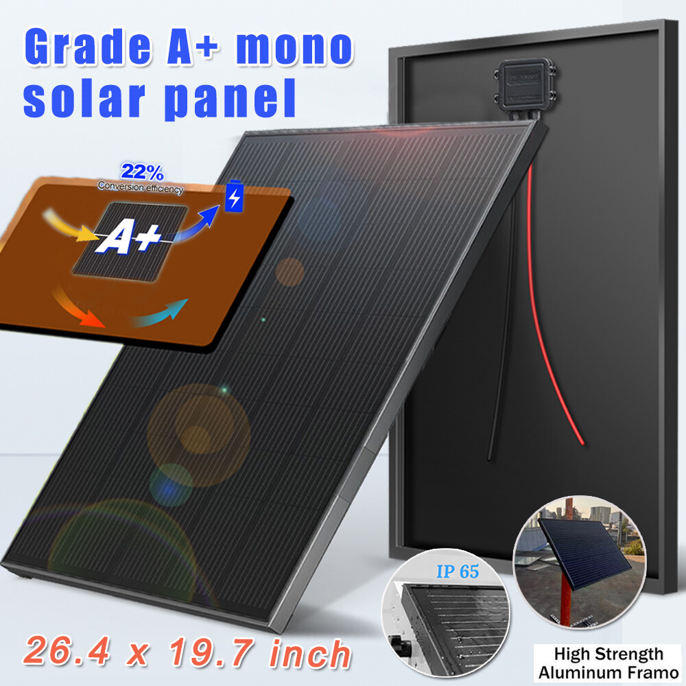 60W 12V Solar Panel, High Efficiency Mono PV Modules Waterproof Off Grid Power