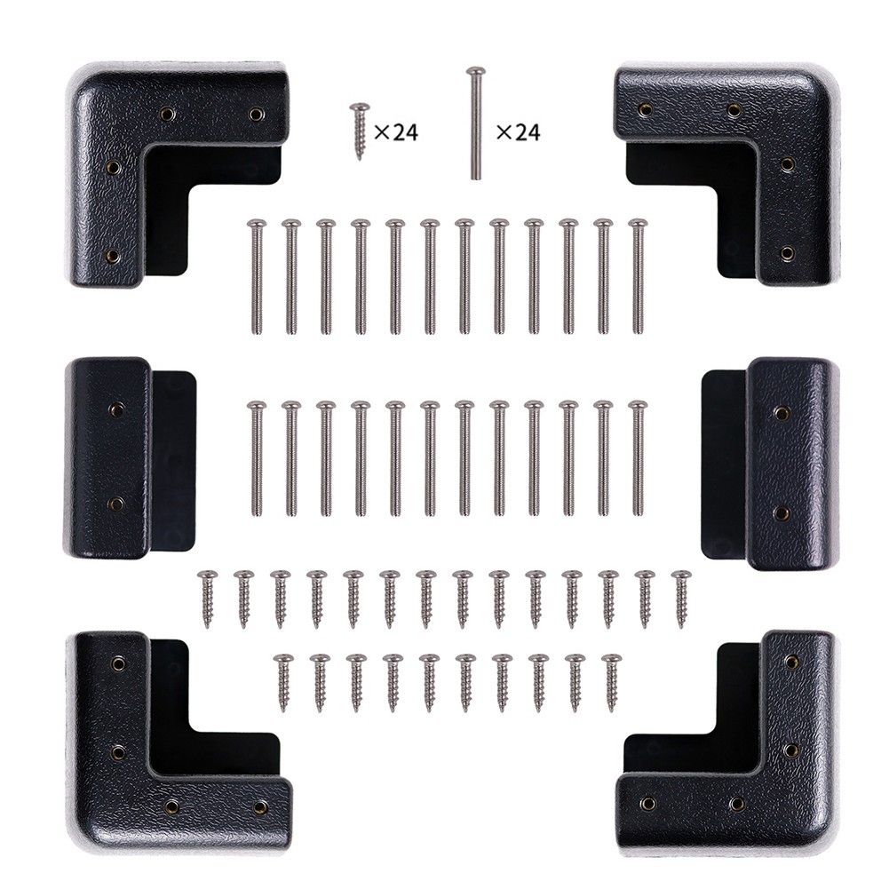 Solar Panel Corner Bracket Kit Made of ABS Plastic for RV Applications