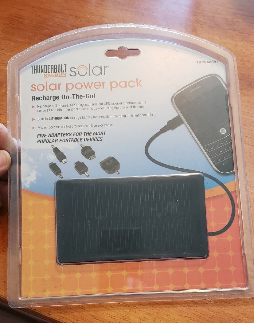 Thunderbolt Magnum Solar Power Pack Recharge-on-the-Go! Item# 68691