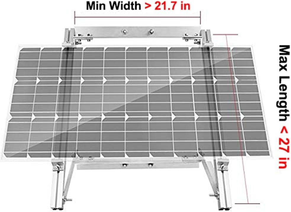 Complete Off-Grid Pole Mount System for Solar Panels Up to 100W | Easy Install