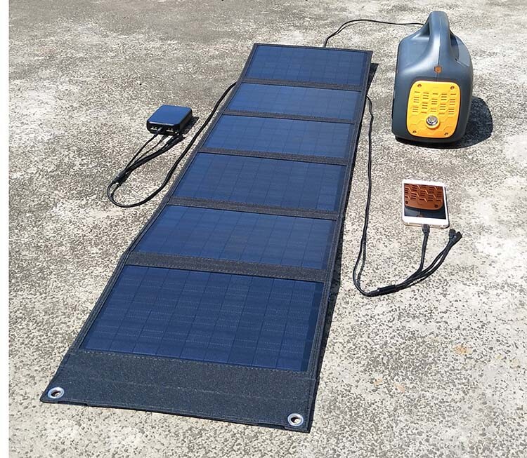 Portable Foldable Solar Panel Charger Power Supply USB DC For Phone Laptop Drone