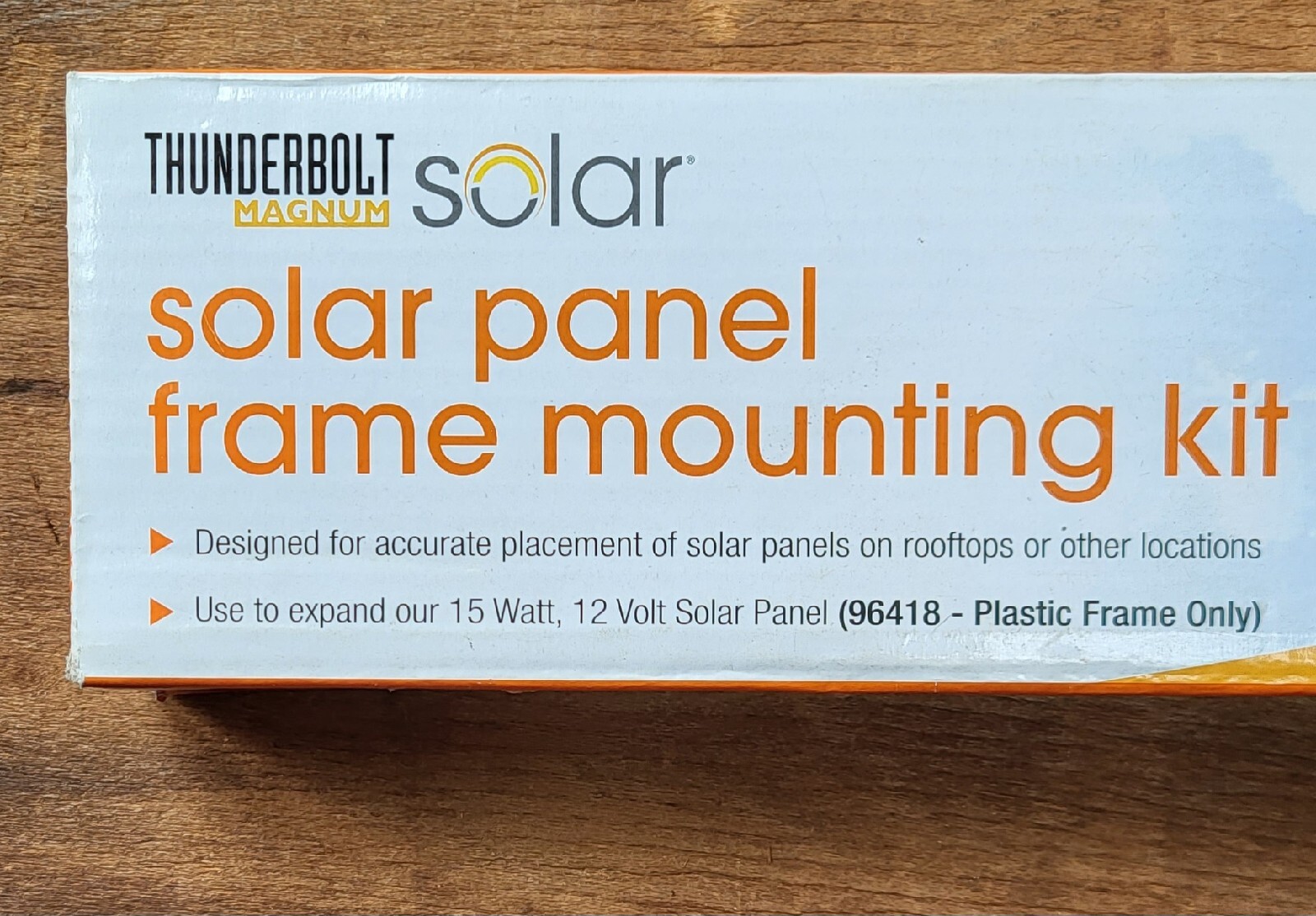 Thunderbolt Magnum Solar Panel Frame Mounting Kit ITEM 68698 NIP For 15 Watt 12V