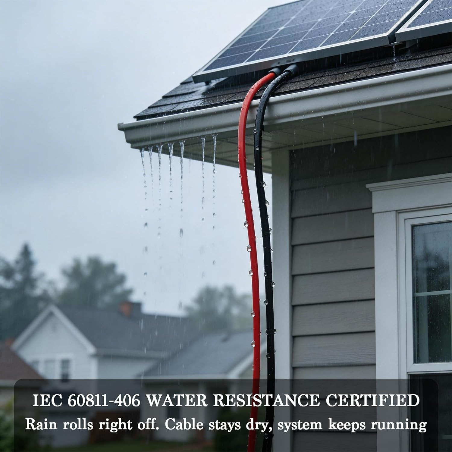 10 AWG Solar Panel Wire, 10Awg(6Mm²) Solar Wire Tinned Copper 10 Gauge PV Cable,