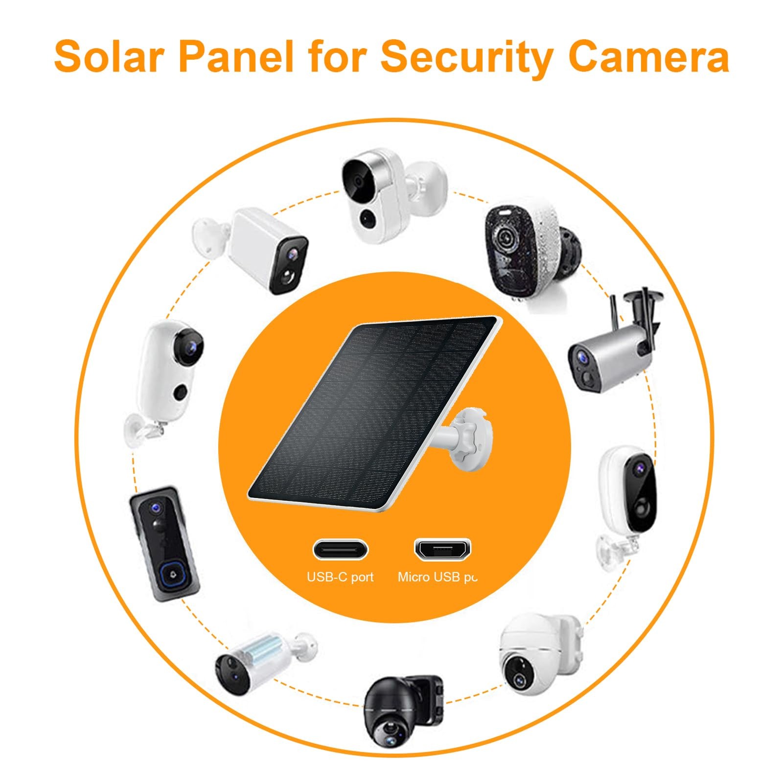 Solar Panel Charger for Arlo Essential 2K Outdoor(2nd Gen)/Essential XL Camer…