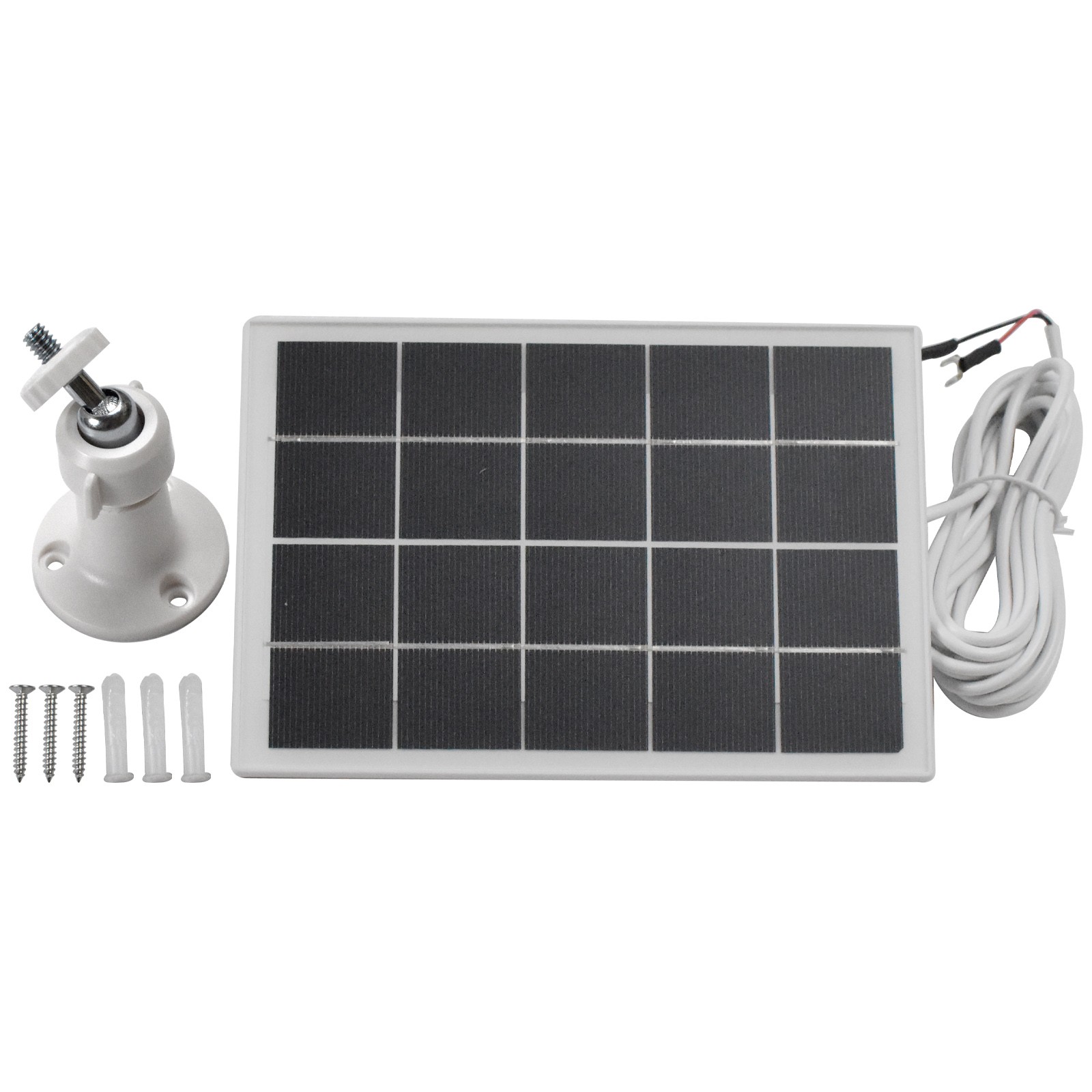 5V Solar Panel Waterproof Solar Charger for Ring Video Doorbell 3W – 1 PACK
