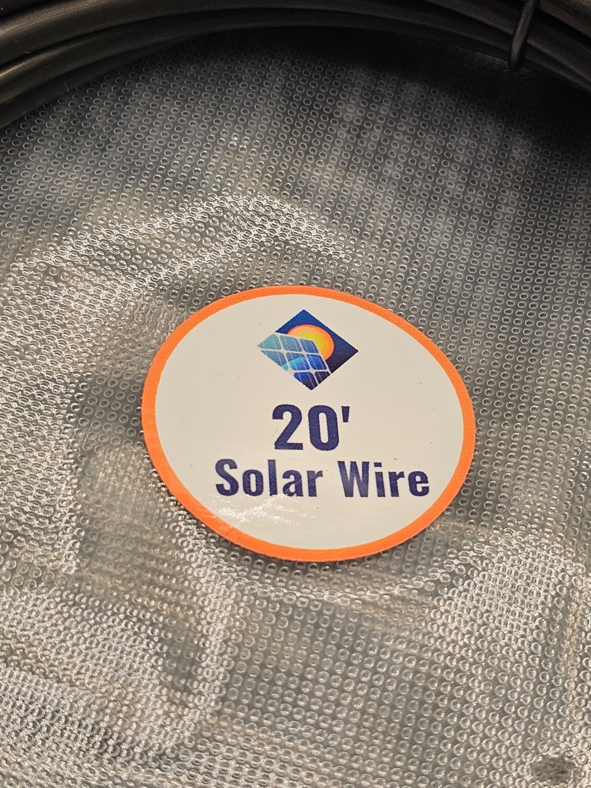 TUV H1Z2Z2-K: 20 FT Black Solar Panel Extension Cable Wire Connector
