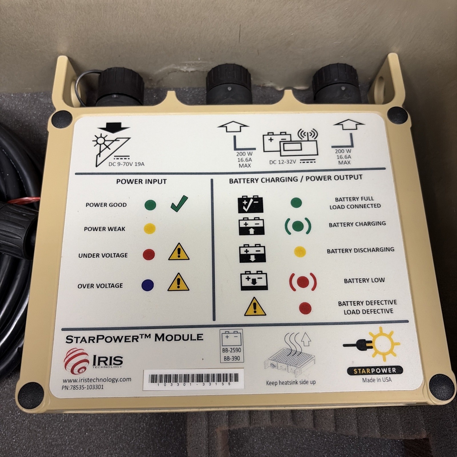 Iris Technology Spaces II Solar Portable Communications Energy System