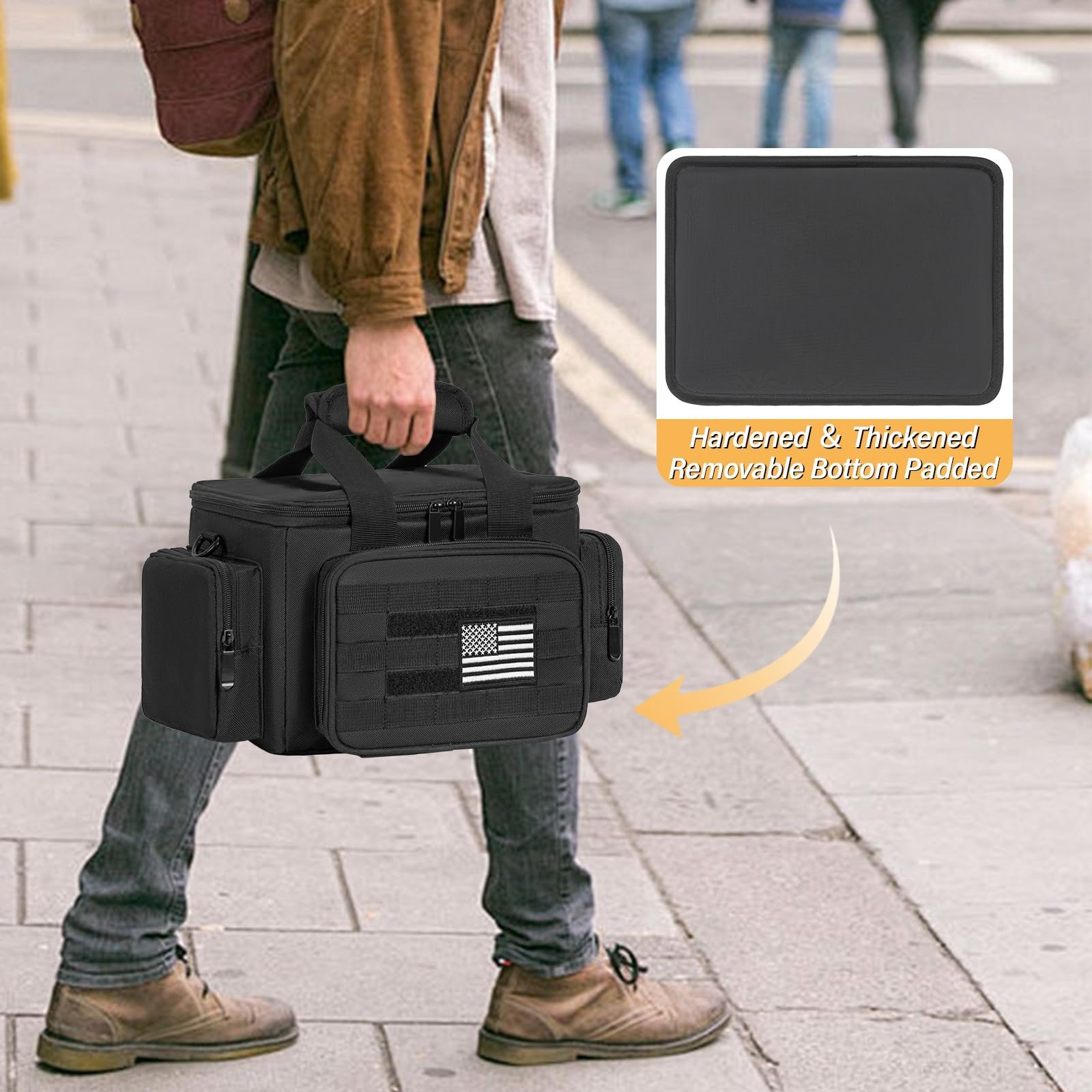 Portable Power Station Carrying Bag for Solar Generators – Travel Case with Pock