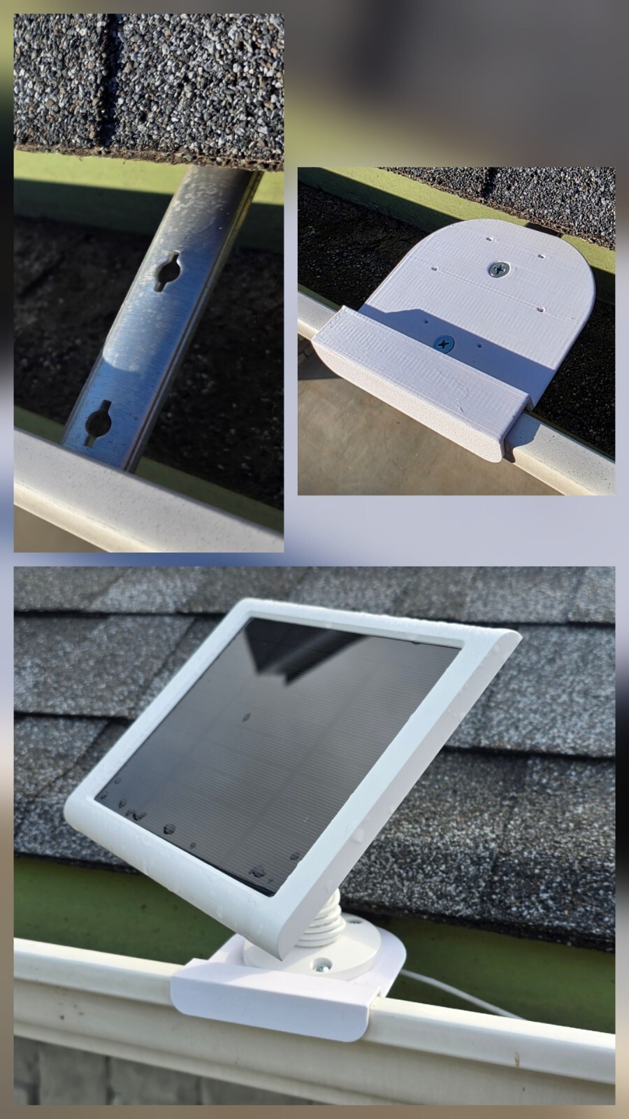 House Gutter Mount Plate For Ring Solar Panel And Others