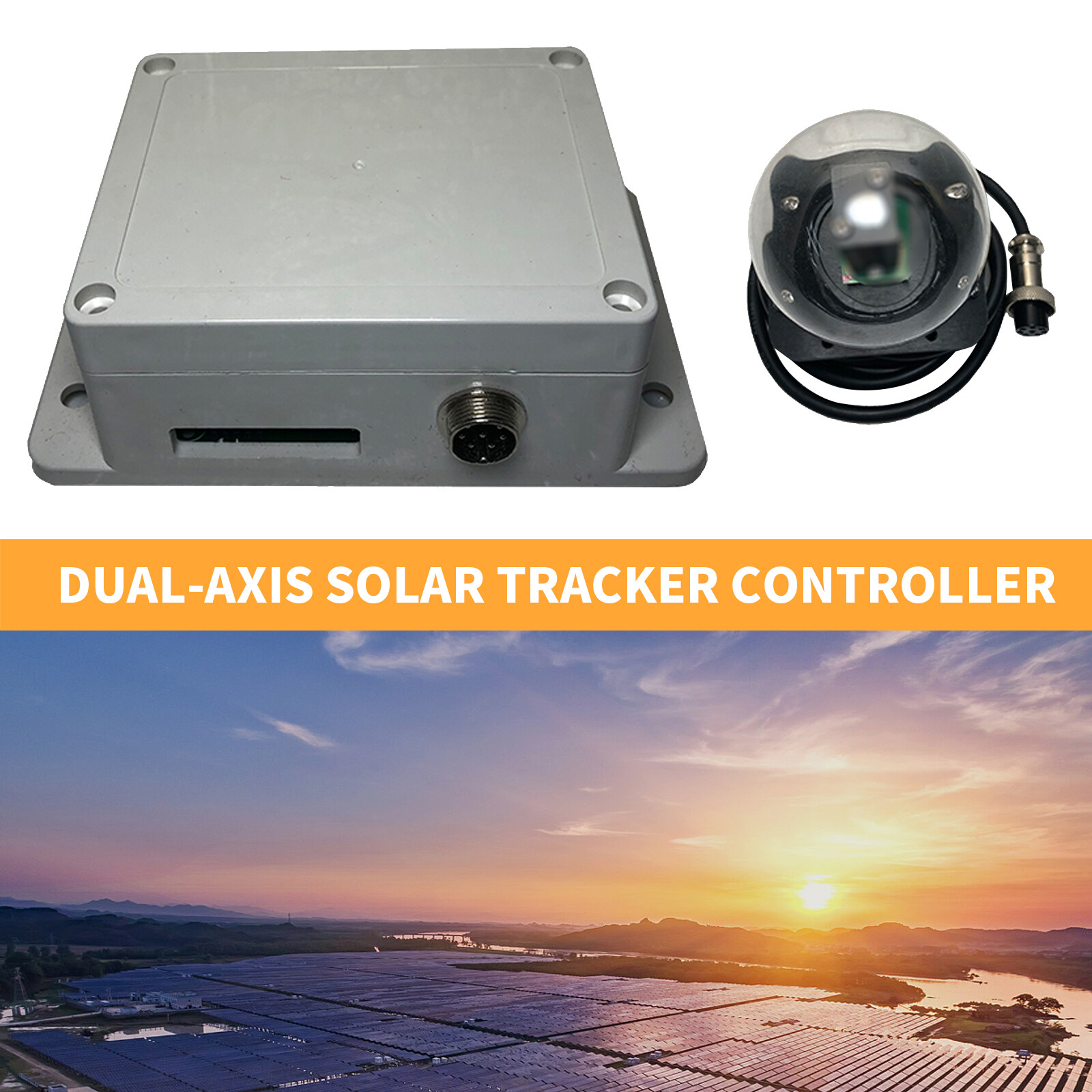 Dual-Axis Solar Tracker Controller Solar Track Support Automatic Manual Working