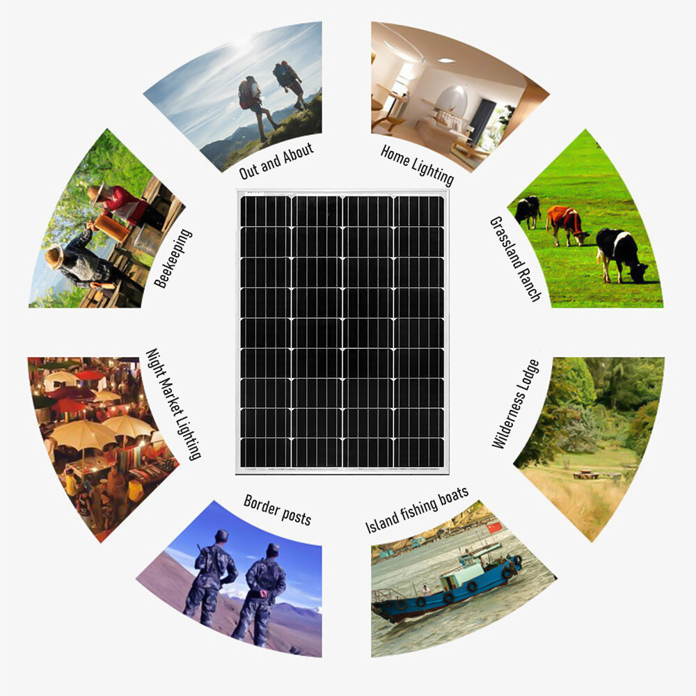 800W Watt Mono Solar Panel 12V Battery Charger Home Boat RV Camp Off-Grid Power