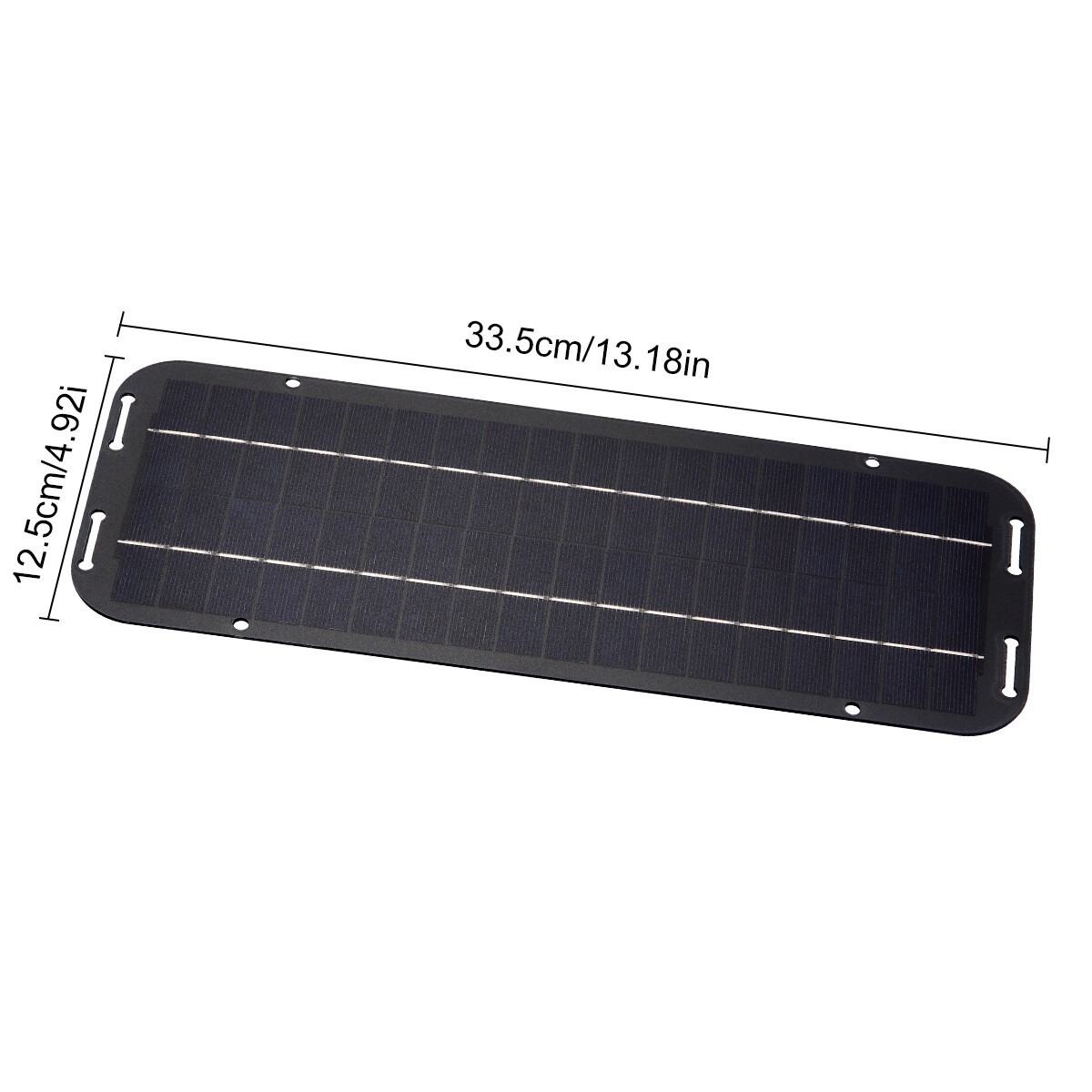 30W 12V Solar Battery Charger & Maintainer, Waterproof Trickle Charging Kit USA