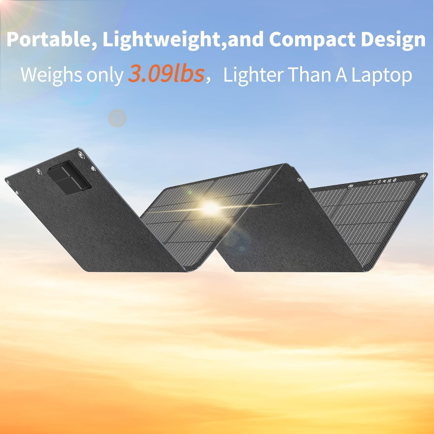 Foldable Solar Panels 60W Nextgen Portable Solar Panel Charger Kit 25% Efficienc