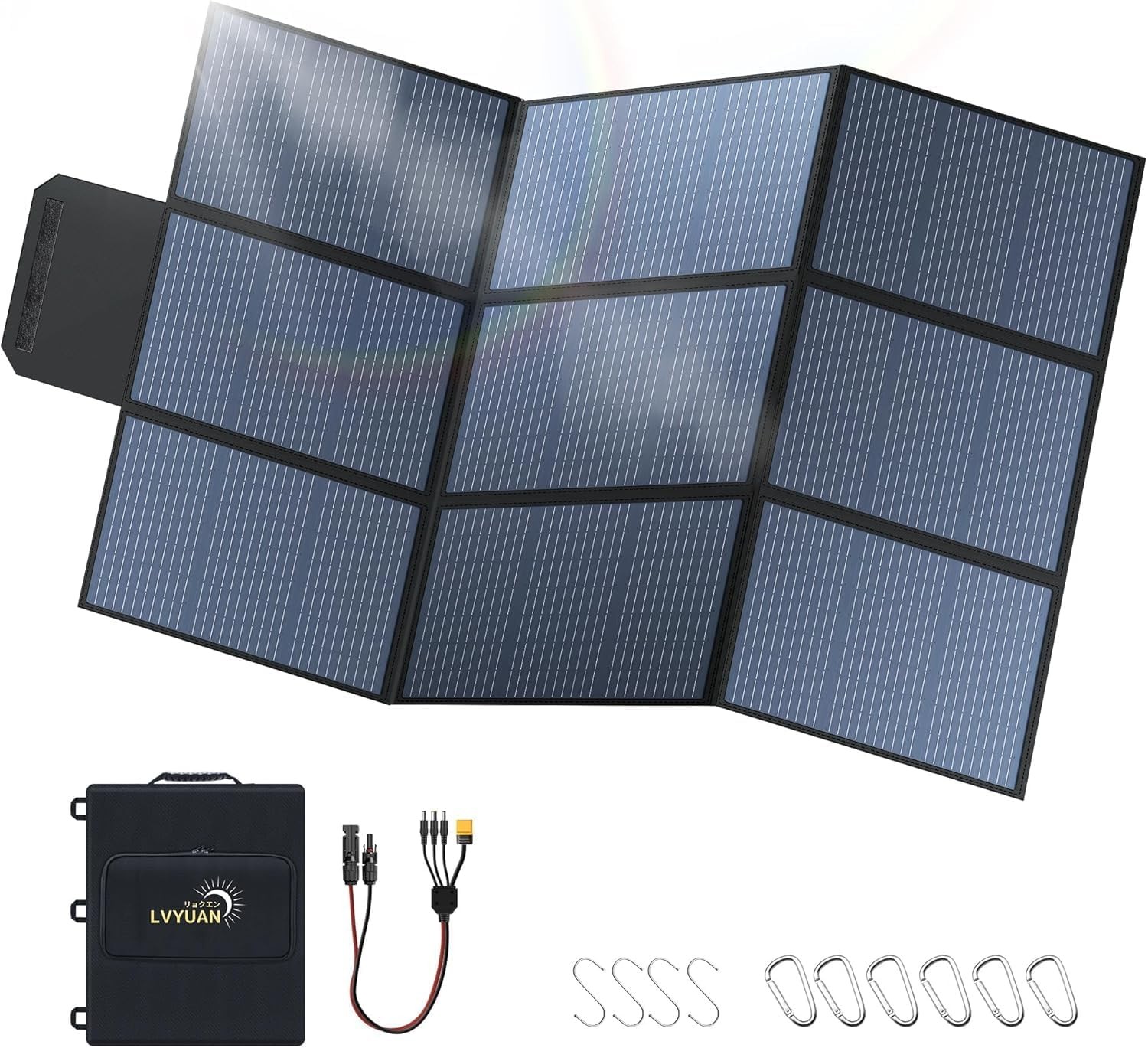 LVYUAN 400W Portable Solar Panel 36V Foldable Blanket