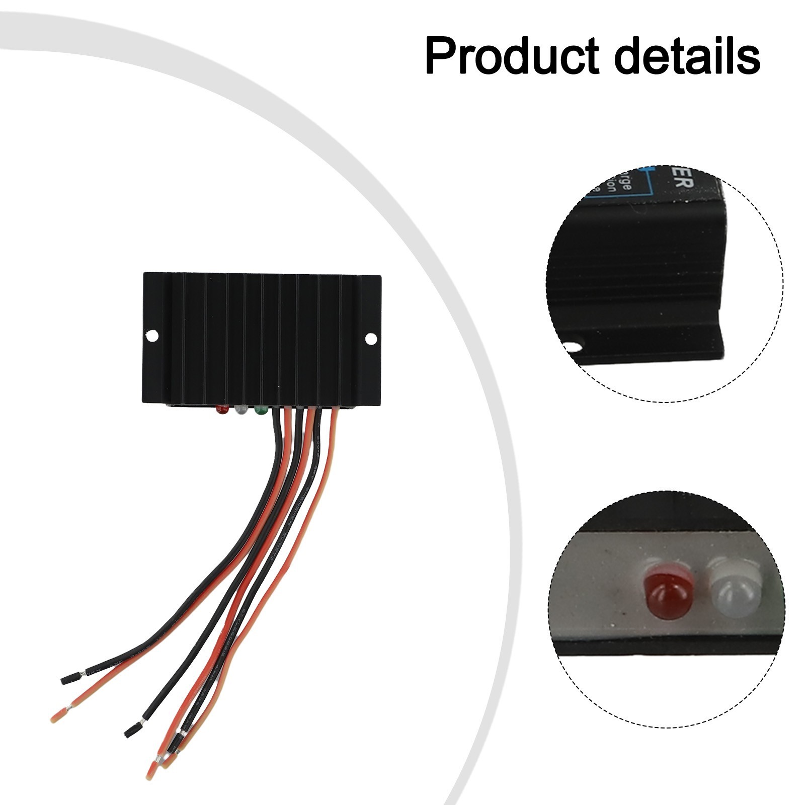Optimized Performance of the Compact Black Aluminum Alloy 10A Charger Unit