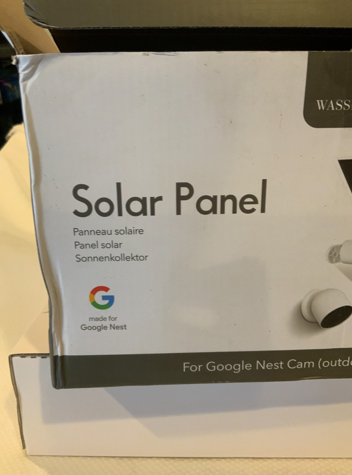 Wasserstein 2Pack Solar Panel For Google Nest Cam, Serial#BP20015121, NEW W/ Box