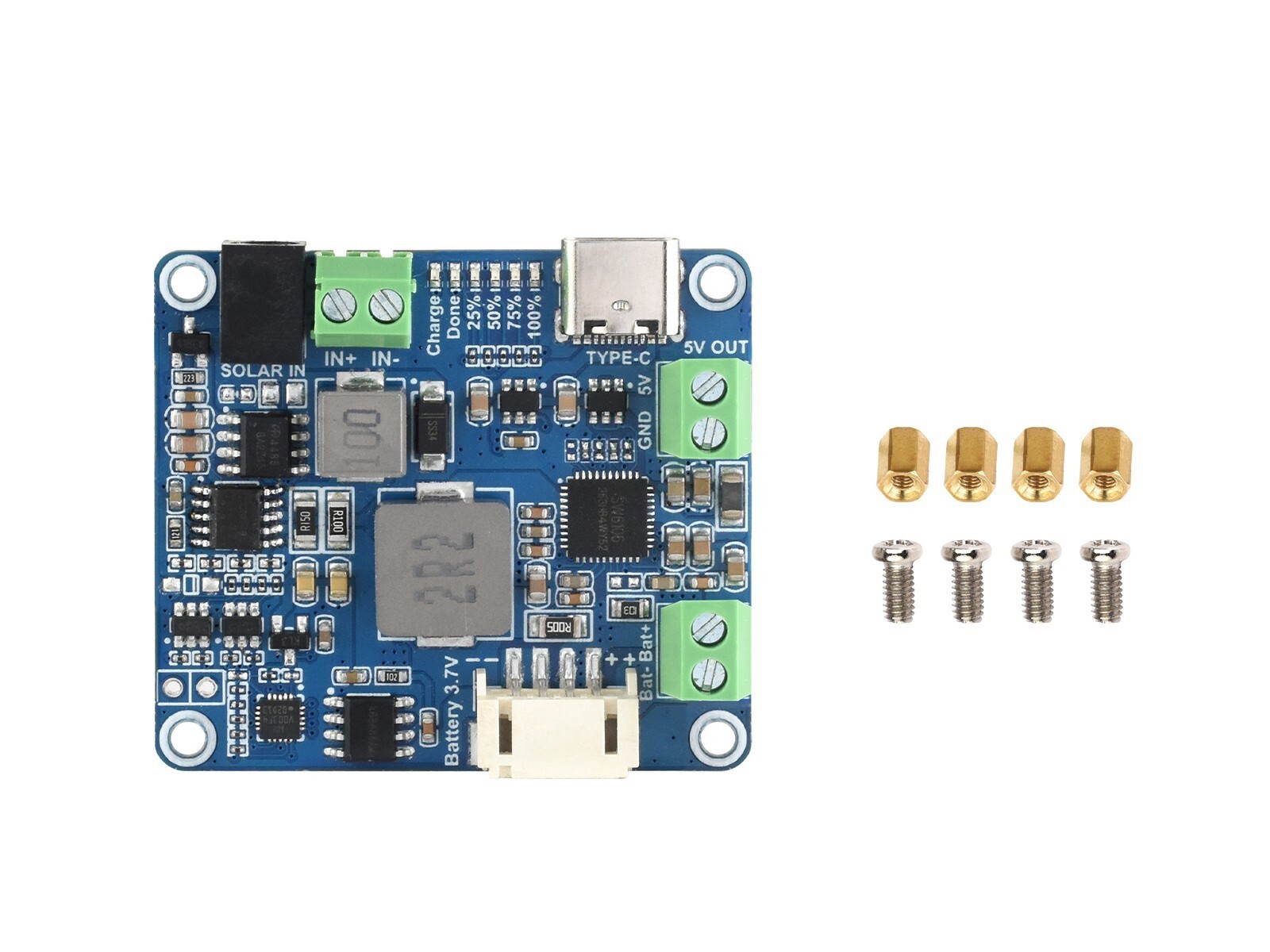 for Waveshare Solar Power Manager Module (D), Supports 6V~24V Solar Panel