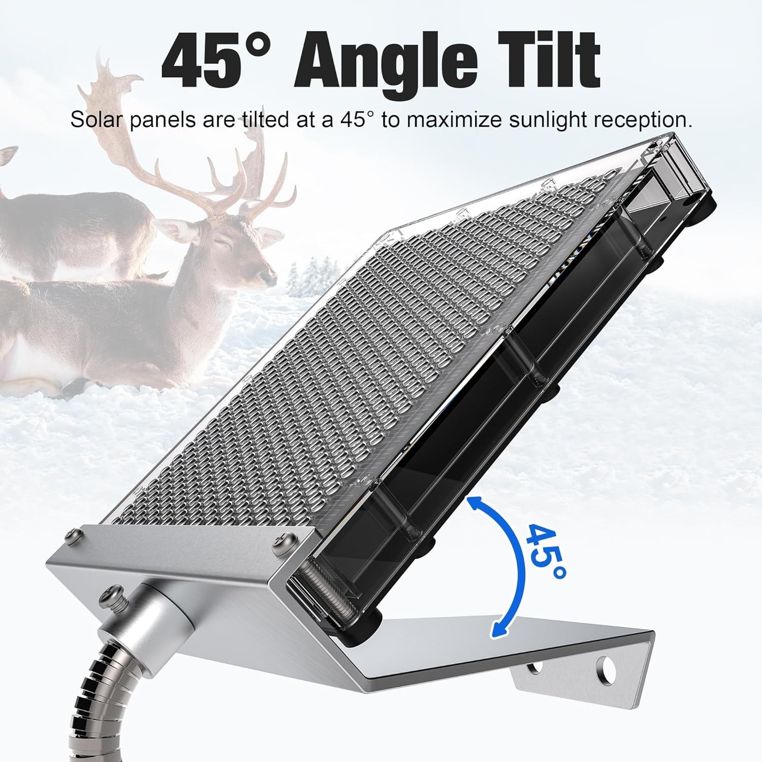 6V Solar Panel Battery Charger for Deer Feeder, 1.7W Waterproof Solar Panel with