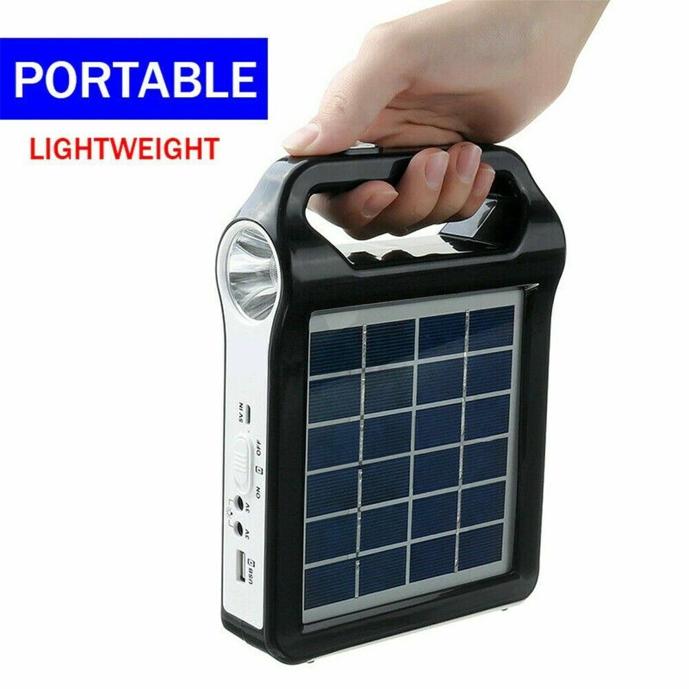 Portable Power Station Solar Generator Panel Power Bank Camping Emergency Outlet