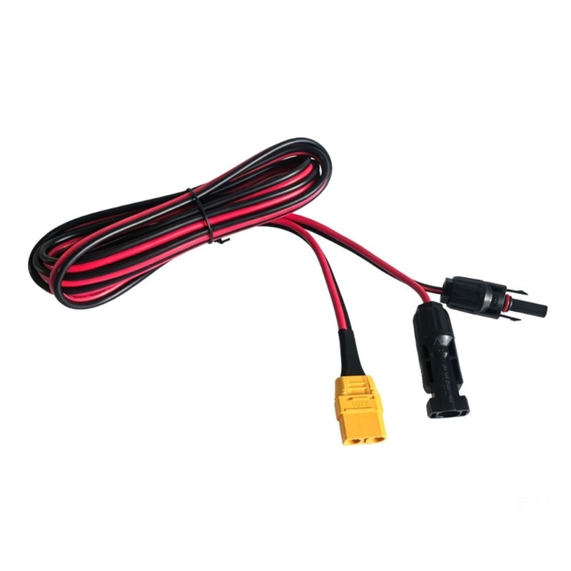 XT90 Female To Power Cable 12AWG Copper For Solar Panel Application