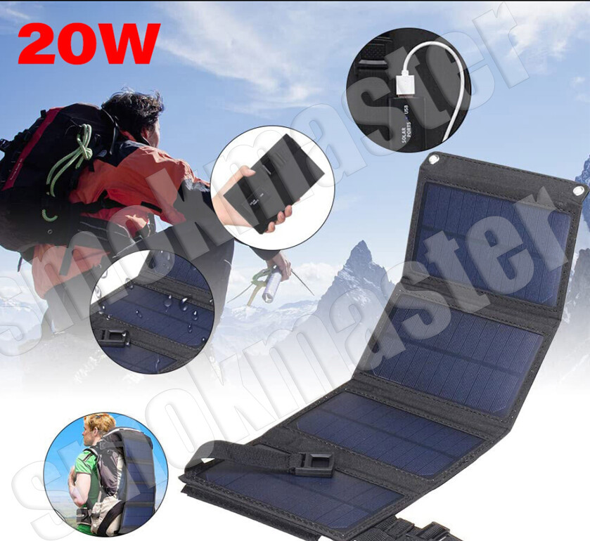 20W 12V Car Boat Yacht Solar Panel Trickle Battery Charger Power Supply Outdoor