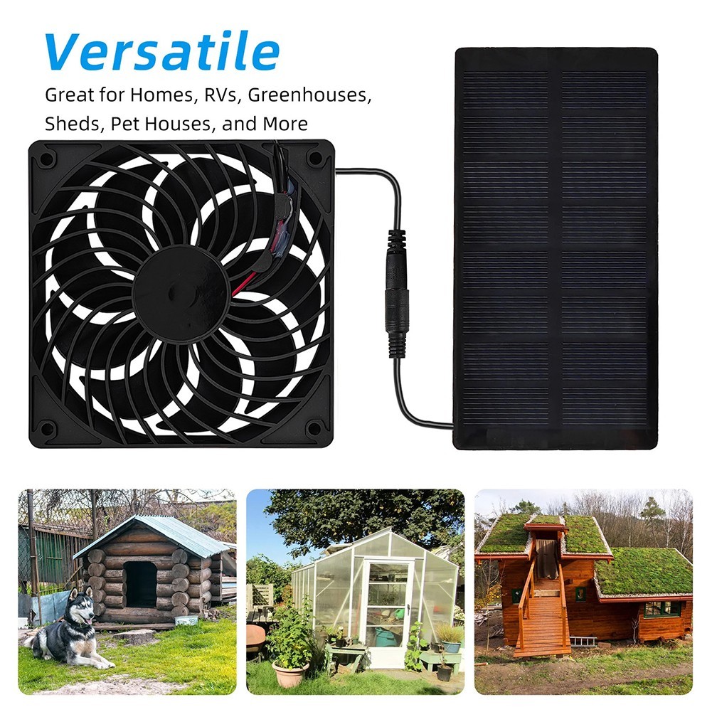 2W 4V Solar Exhaust Fan for Outdoor Use Efficient Green Energy Ventilation