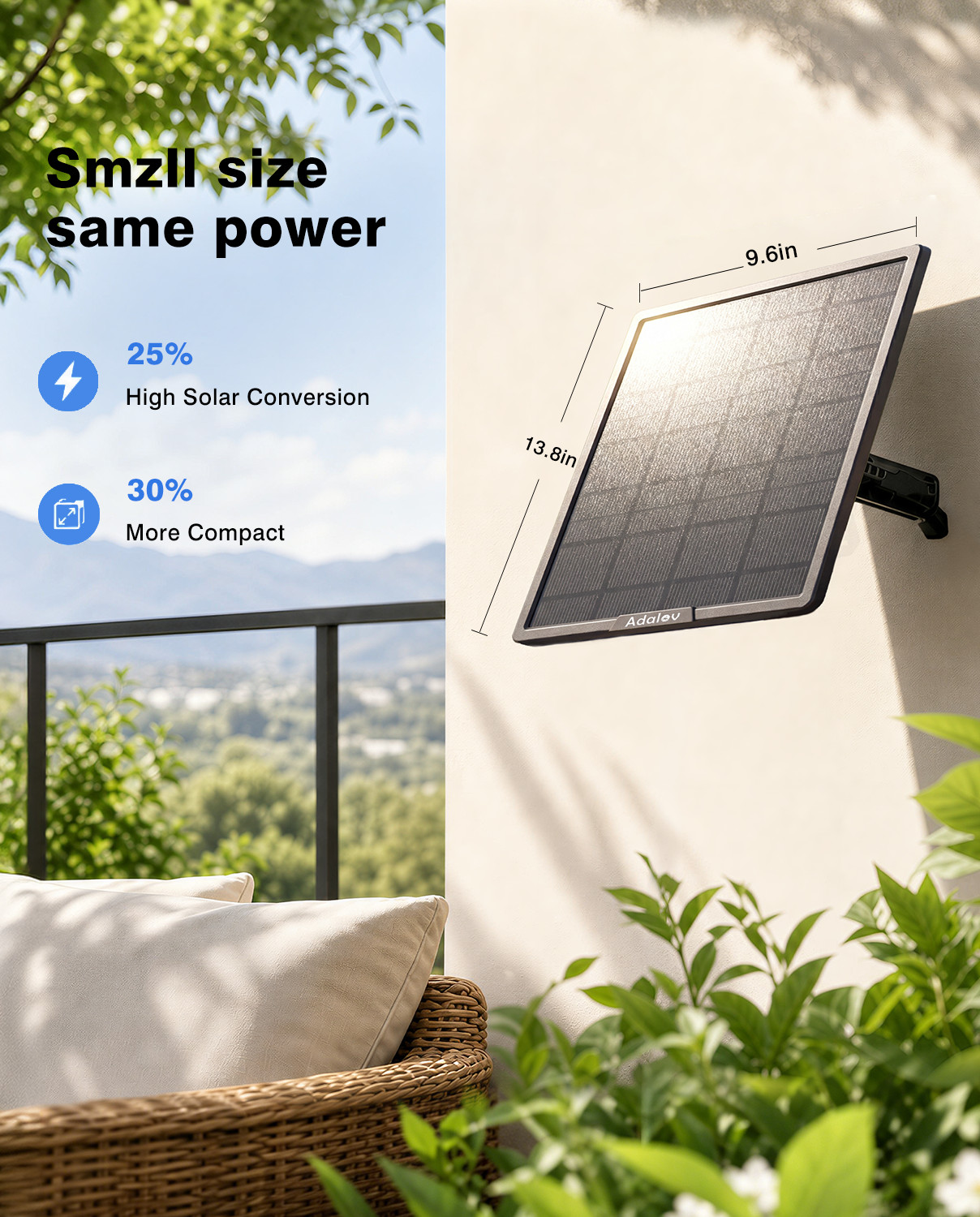 25000mAh 20W Solar Panel Kit 360° Mount for Security Trail Cameras WIFI Bridge