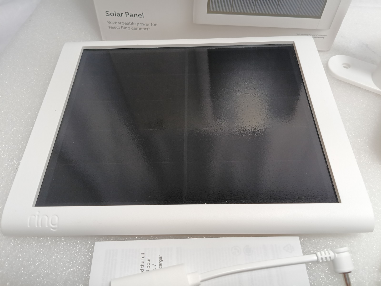 Ring 2nd Generation Solar Panel for Select Ring Cameras White USB-C NEW/OPEN BOX