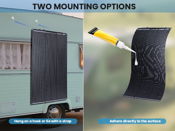 Flexible Solar Panel Kit 200W 400W Mono Solar Panel RV Off-Grid+Solar Controller