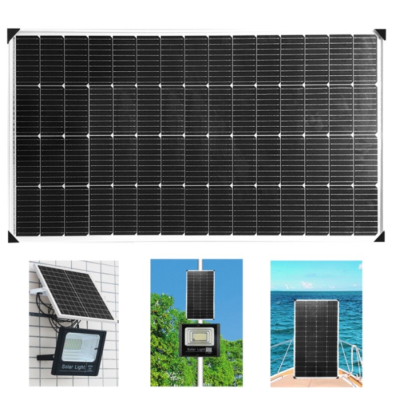 200W 12 Volt Solar Panel Monocrystalline High Efficiency PV Module Power Charger