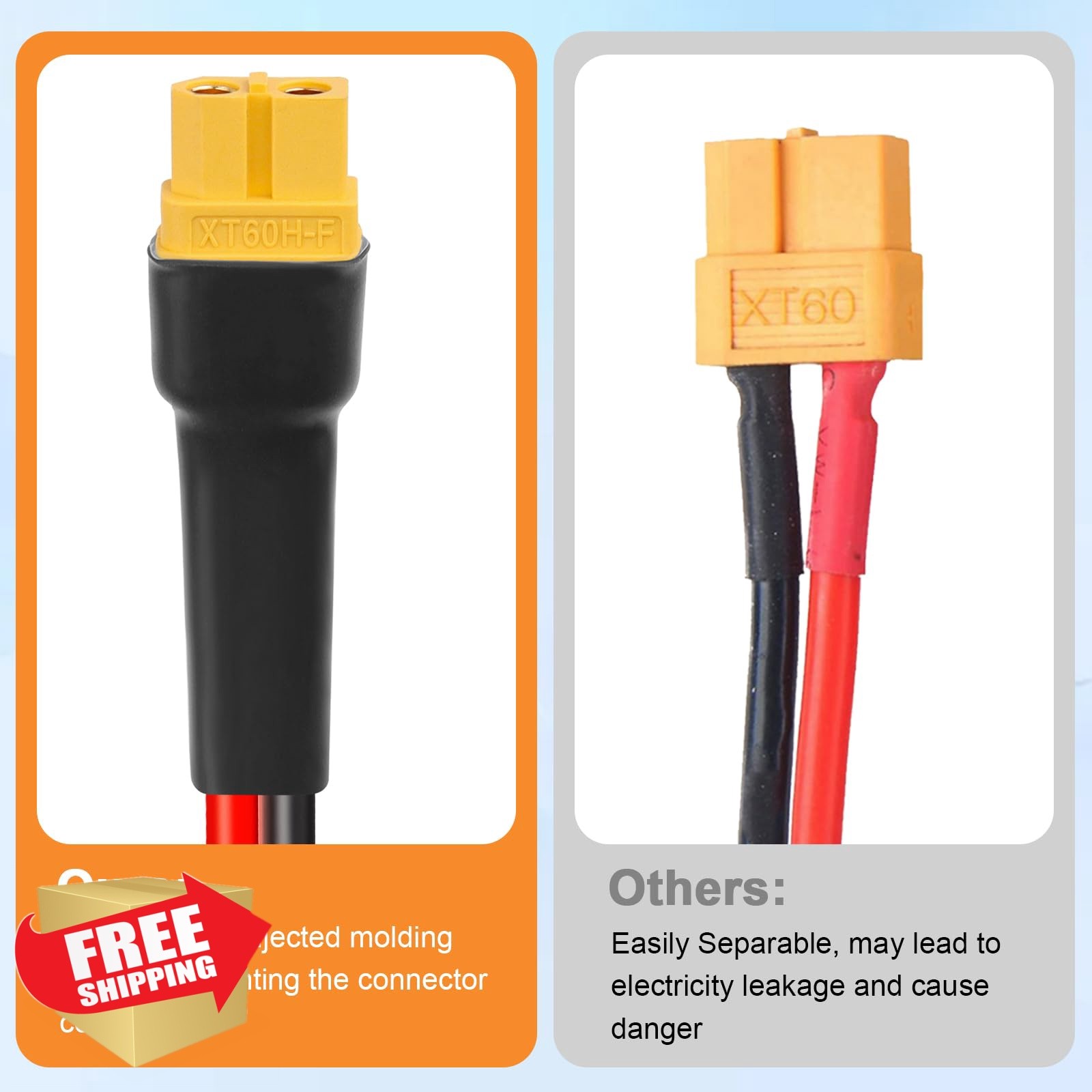Kimbluth 10AWG 50FT XT60 Solar Cable