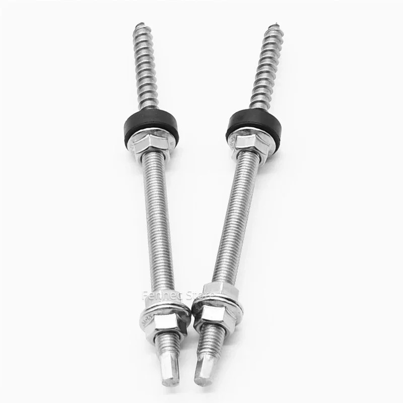 Solar Hanger Bolts Solar Panel Roof Mounting Screws 4/6Pcs M10 Solar Accessories