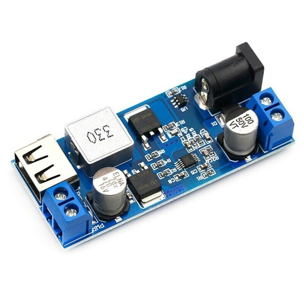 High Efficiency 24V 12V to 5V 5A Step Down Power Supply Converter USB Charging