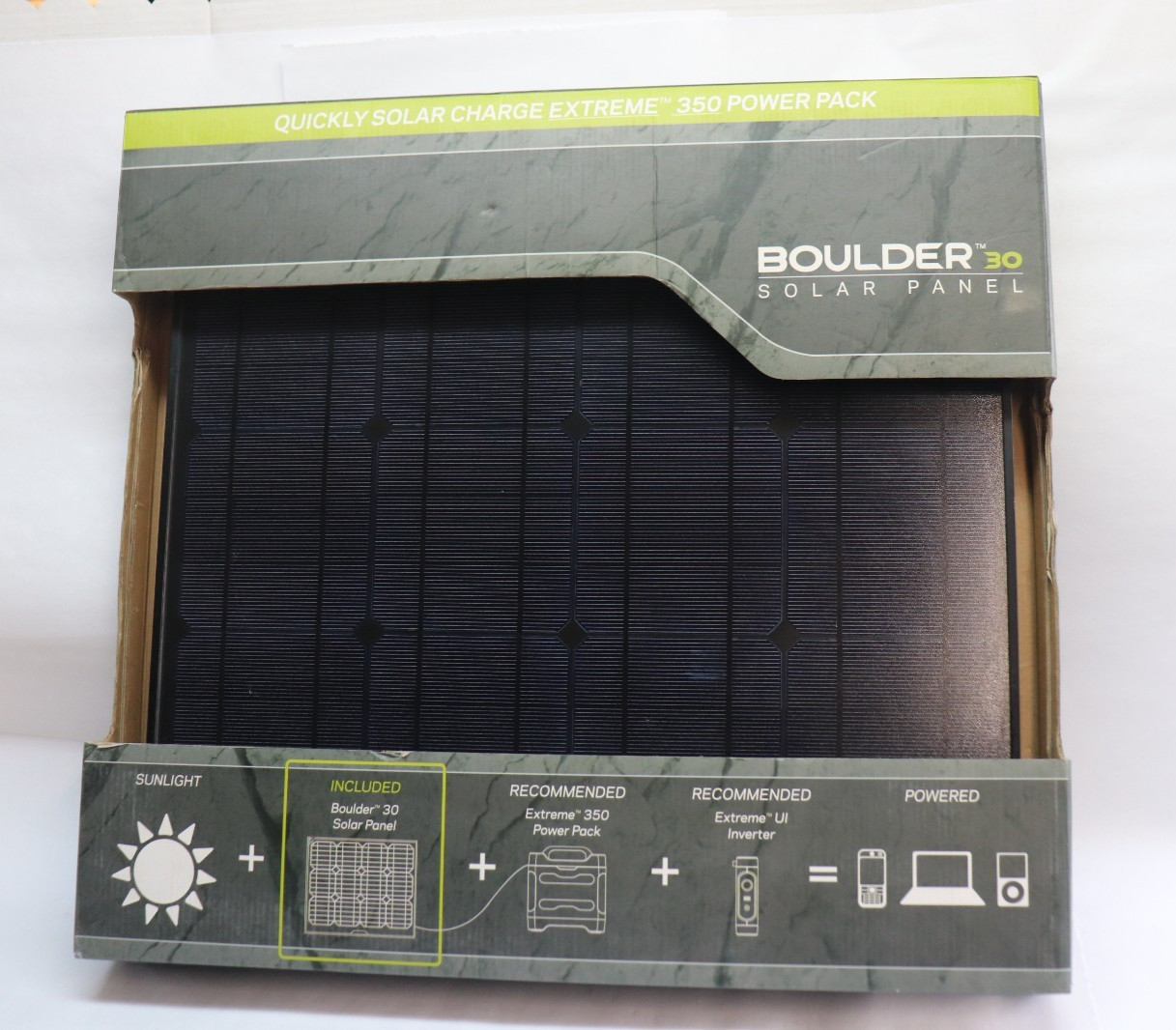Goal Zero Boulder 30 Solar Panel 30 Watt 12V Portable Power Panel