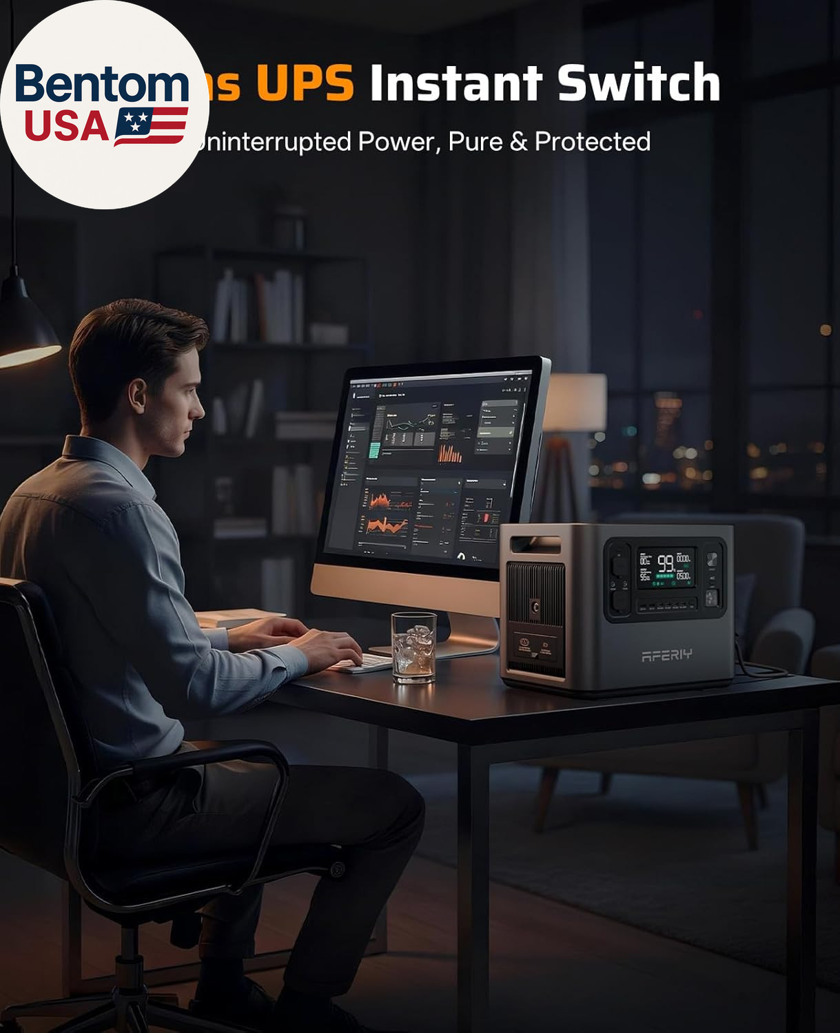 2048Wh Portable Power Station 2400W (Peak 4800W),P210 Lifepo4 Battery Generator,