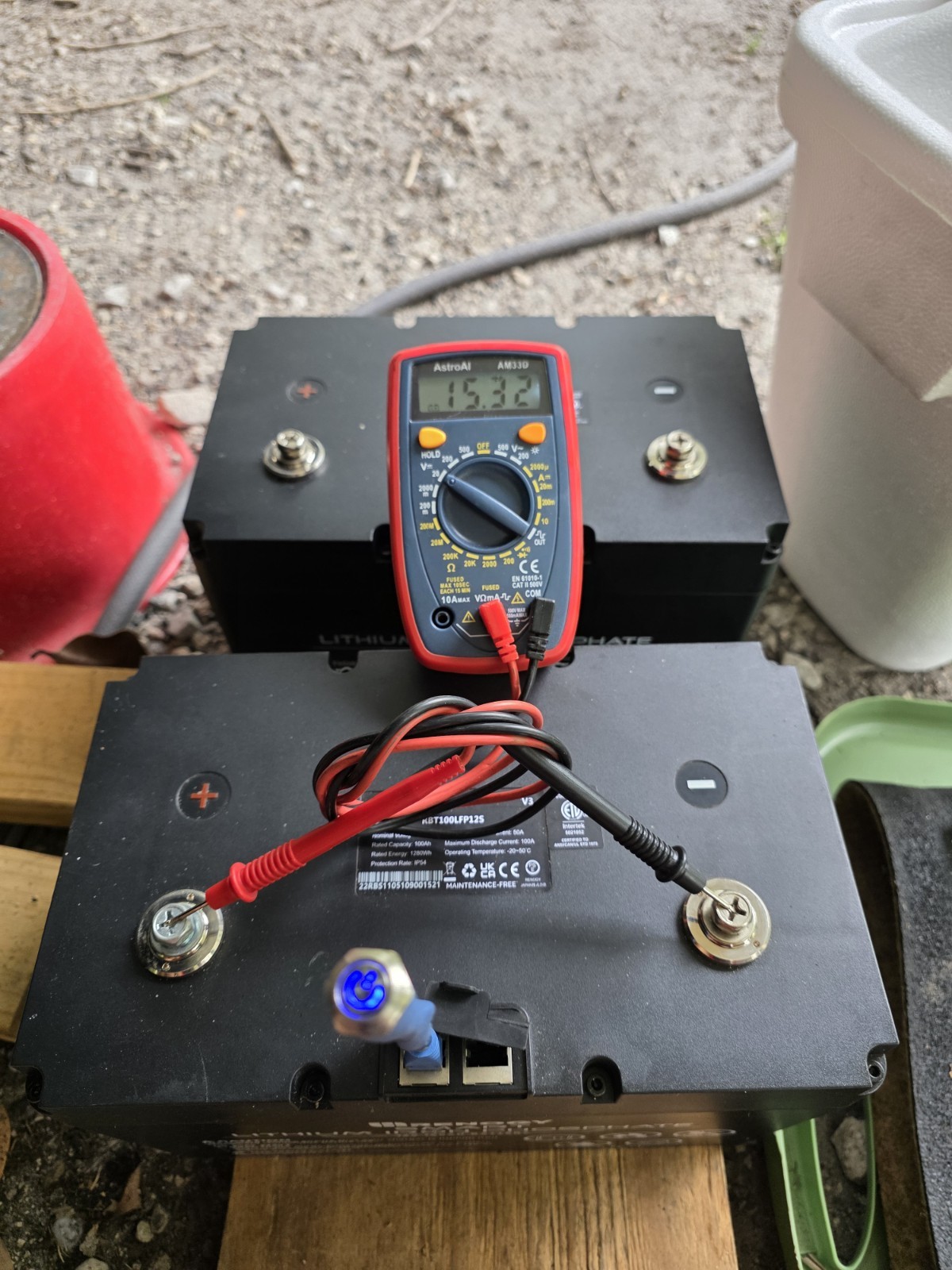 Renogy RBT100LFP12S-US Smart Lithium Iron Phosphate Battery 12V 100Ah