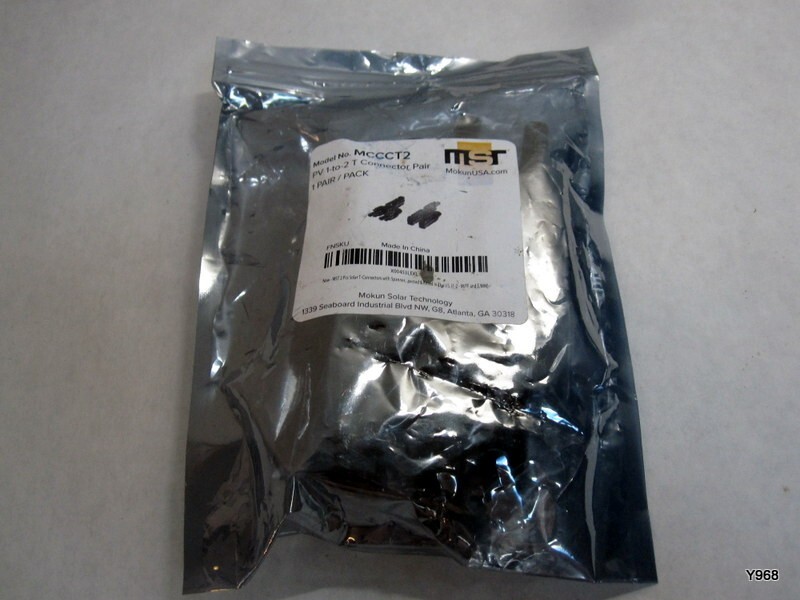 New-MST 2 Pcs Solar T-Connectors with Spanner & Kitted 1-2-M/FF and F/MM