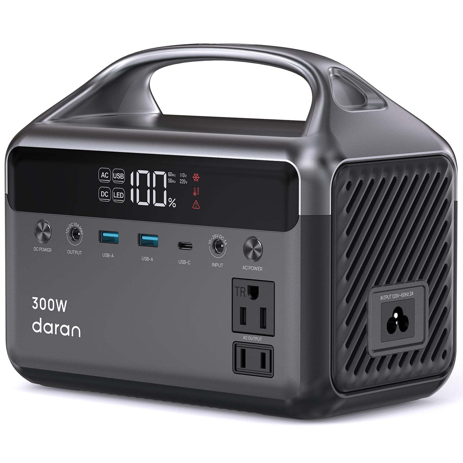 DaranEner Portable Power Station, 300W (Surge 600W) 192Wh Power Bank with 110…