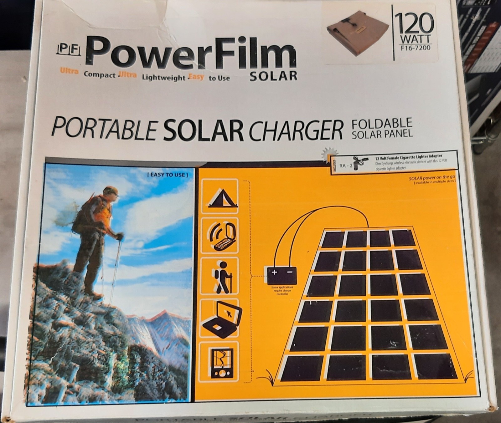 PowerFilm Portable Foldable Solar Panel 120 Watt Model: F16-7200